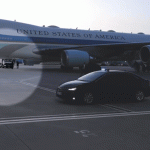 Video shows catering truck used to secretly move Trump between planes amid Iran threat