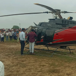 Helicopter with 4 on board makes emergency landing near lake in Maharashtra