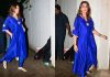 Sonali Bendre serves timeless elegance in cobalt blue kaftan set |