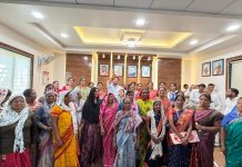 महिलांच्या सुरक्षेबाबत तडजोड नाही; डॉ. सुजय विखे पाटील यांची ठाम भूमिका राहाता नगर परिषदेत रक्षाबंधन सोहळा उत्साहात; महिला कर्मचाऱ्यांनी बांधली राखी.