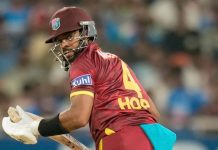 Shai Hope battles cramps as West Indies chase down 352 to register five-wicket win over India in third ODI