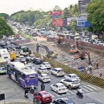 Unceasing infra projects pinch vital Nagar Road, prolong its traffic crisis