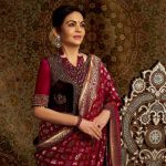 Nita Ambani celebrates Navratri in a regal Swadesh Ashavali silk saree |