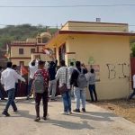 Black ink, burnt posters: Congress workers vandalise BJP office in Ajmer over Madan Rathore’s Pakistan remark
