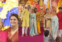 Kajol, Nysa Devgan, Jaya Bachchan turn heads in stunning ethnic looks at North Bombay Sarbojanin Durga Puja celebrations