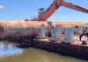 Mississippi sank a 31-ton propane tank and steel tower once used to train firefighters 13 miles offshore, turning old equipment into a long-lasting artificial reef for Gulf fish