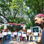 FTII students protest in solidarity with SRFTI students, demand revocation of rustication