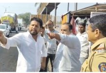 राहुरीतील वाहतूक कोंडीचा प्रश्न दोन दिवसात मार्गी लागणार ! माजी खासदार डॉ सुजय विखे पाटील यांची ग्वाही,,प्रशासनाला तातडीच्या उपाययोजनांच्या सूचना